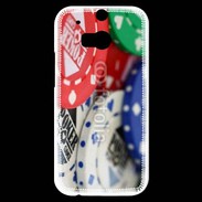 Coque HTC One M8s Jetons de poker en vrac 1