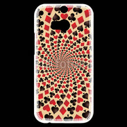 Coque HTC One M8s Spirale symboles de carte