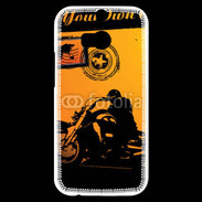 Coque HTC One M8s motorcycle rider background