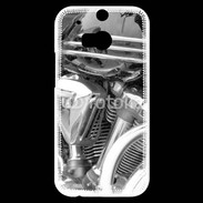 Coque HTC One M8s Moto et chrome