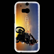 Coque HTC One M8s Motocross et soleil