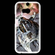 Coque HTC One M8s Vaisseau spatial sur la lune