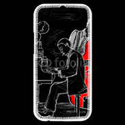 Coque HTC One M8s Jazz Band