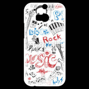 Coque HTC One M8s Eléments de musique en dessin