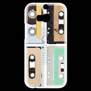 Coque HTC One M8s Music audio tape vintage
