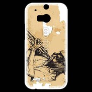Coque HTC One M8s Illustration trompettiste 