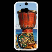 Coque HTC One M8s Tambour et maracas africain