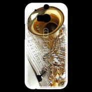 Coque HTC One M8s Saxophone et partitions 16