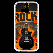 Coque HTC One M8s Festival de rock orange