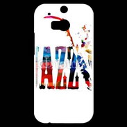 Coque HTC One M8s Jazz en dessin multicouleurs 50
