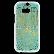 Coque HTC One M8s Islam turquoise 25