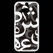 Coque HTC One M8s Paterne de lettres Arabes 120