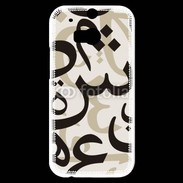 Coque HTC One M8s Paterne de lettres Arabes 130
