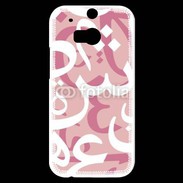 Coque HTC One M8s Paterne de lettres Arabes 160