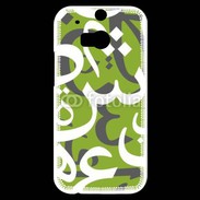 Coque HTC One M8s Paterne de lettres Arabes 180