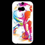 Coque HTC One M8s Joueur de basket en dessin