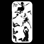 Coque HTC One M8s Silhouette de basketeur