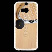 Coque HTC One M8s Squash raquette et balle