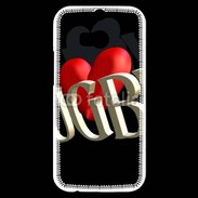 Coque HTC One M8s J'aime le rugby 2