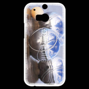 Coque HTC One M8s Boule de pétanque chromée