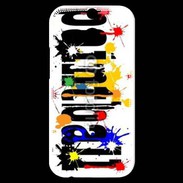 Coque HTC One M8s Paintball logo 1