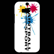 Coque HTC One M8s Paintball Extrème Sport