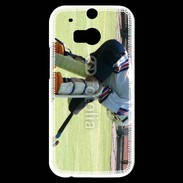Coque HTC One M8s Gardien de Hockey sur gazon