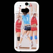 Coque HTC One M8s Joueuses de volleyball au filet 2