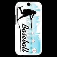 Coque HTC One M8s Passion du Baseball 5
