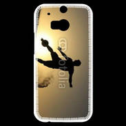 Coque HTC One M8s beach soccer couché du soleil