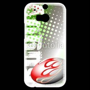 Coque HTC One M8s Illustration rugby 5