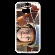 Coque HTC One M8s Petite fille équitation