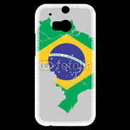 Coque HTC One M8s Drapeau Brésil coupe du monde 2014