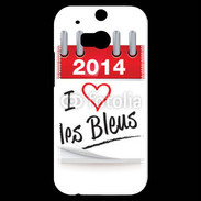 Coque HTC One M8s J'aime les bleus 2014