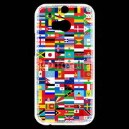 Coque HTC One M8s Drapeaux équipes du monde