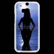 Coque HTC One M8s Silhouette de nuit dans l'eau