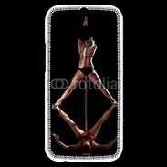 Coque HTC One M8s Sexy danse avec 2 femmes