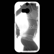 Coque HTC One M8s Lingerie noir et blanc