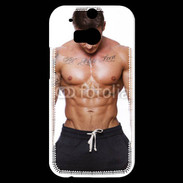 Coque HTC One M8s Brun musclé 1