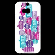 Coque HTC One M8s Nuage de mots sexy