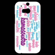 Coque HTC One M8s Nuage de mots sexy 3