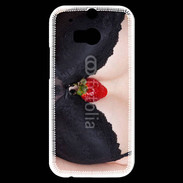 Coque HTC One M8s soutien gorge avec une fraise