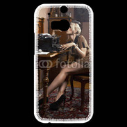 Coque HTC One M8s Pin up vintage