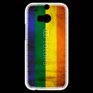 Coque HTC One M8s Drapeau gay vintage