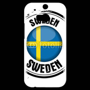 Coque HTC One M8s Logo Suède