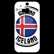 Coque HTC One M8s Logo Islande