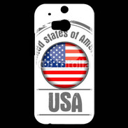 Coque HTC One M8s Logo USA
