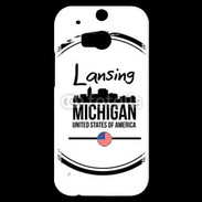 Coque HTC One M8s Logo Michigan
