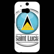 Coque HTC One M8s Logo Saint Lucie