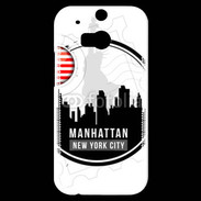 Coque HTC One M8s Logo Manhattan